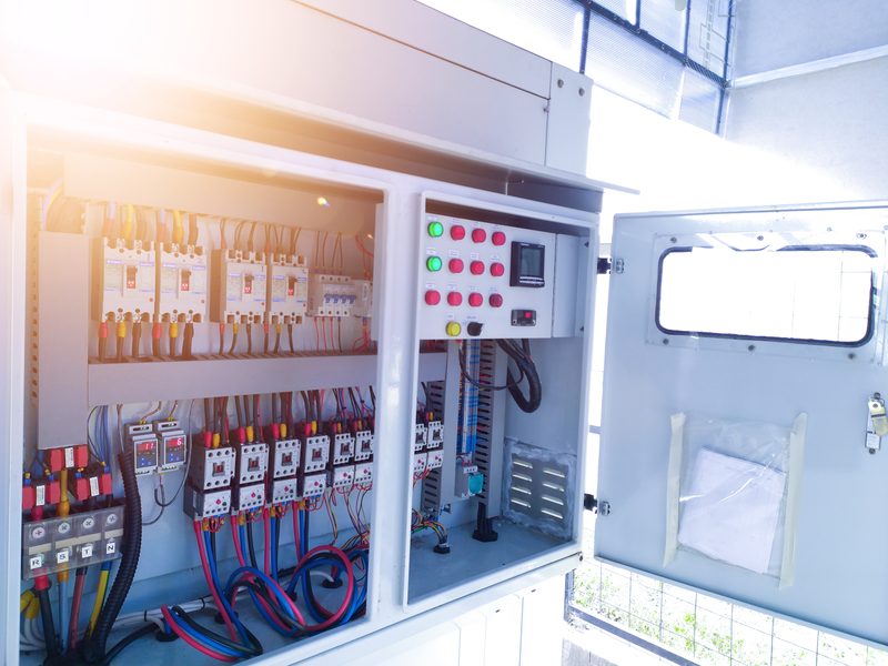 PCC Panel — power control centre with internal wiring